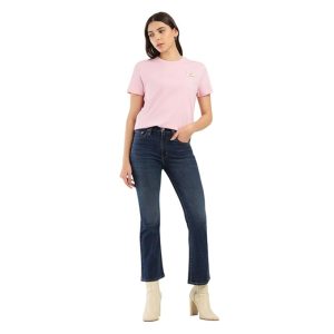 Levi's Women Cotton Solid Relaxed Fit T-Shirt